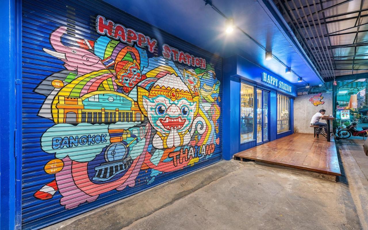 Happy Station Bangkok Pansiyon Dış mekan fotoğraf